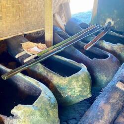 Sand wird ausgelaugt