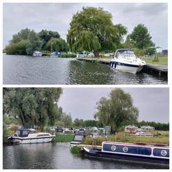 The Pike & Eel Marina (aka Cambridge Marina) on the outskirts of Needingworth