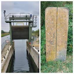 Brownhill Sluice Gate / Greenwich Meridian marker