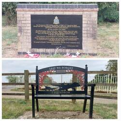 Earith; WWII aeroplane collision and crash memorial (1942)