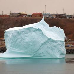 bigger than our ship do not try to have an argument with this big berg