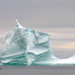 the big berg as seen from shore