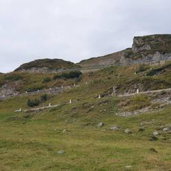 Die schöne Passtraße hinauf zum Oberalppass.