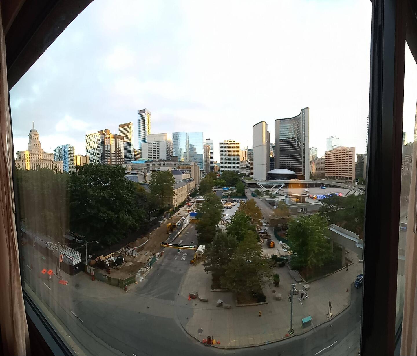 Blick aus meinem Hotelzimmer