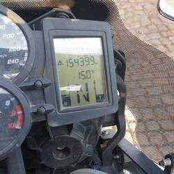 Tachostand bei Abfahrt