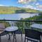 Blick aus unserer Unterkunft auf den Lac Tremblant
