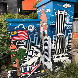 Highlights in Kuala Lumpur hübsch gemalt