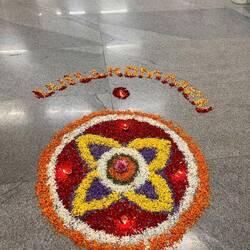 Blumenschmuck zur Abschiedsveranstaltung