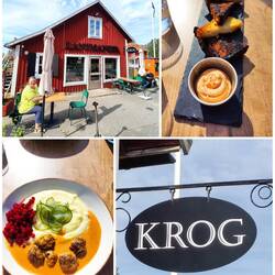 Tiveds Lanthandel. Unbedingt mal hinfahren. Wir hatten Bröd med Färsostkräm und Kjöttbullar. 😋😋