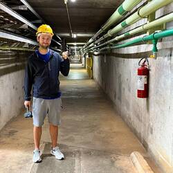 Einen ganz schön langen Gang haben die hier