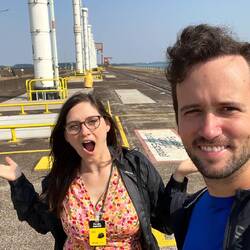 Zwischenstopp auf dem Staudamm