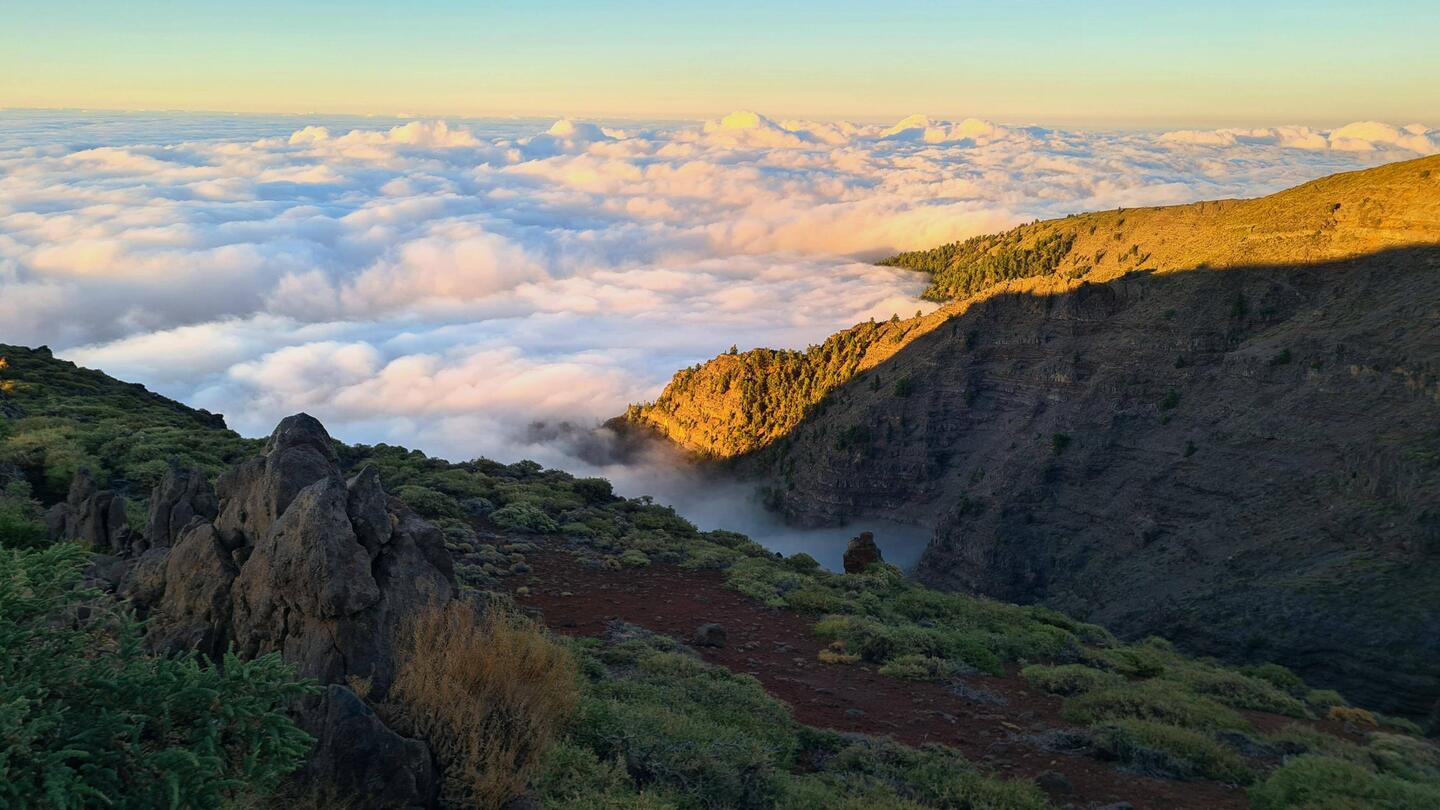 It's amazing being above the clouds
