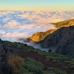 It's amazing being above the clouds