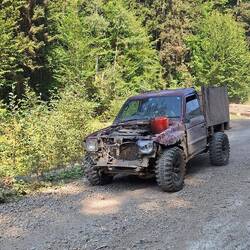 Solche Autos kommen hier zu Holzrücken zum Einsatz