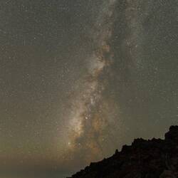 The Milky Way is easily visible to our eyes