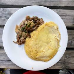 Polenta mit Shrooms, Fizat: naja 🫤