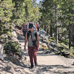 Prozession auf dem Wanderweg
