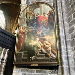 A Reubens religious piece that in any other museum would have been the focus of the gallery