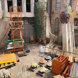 Die Sterne für die Türme liegen schon parat.