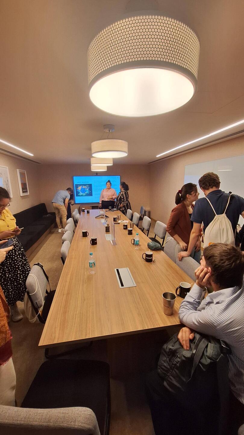 Kronesvortrag in einem Coworking-Space