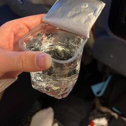 Tütenwasser aus dem Bus