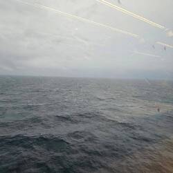 Heftiger Sturm auf der Fahrt nach Cherbourg