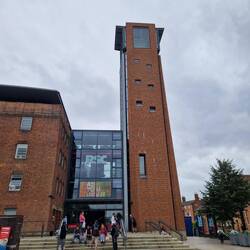 As You Like It being advertised next to the RSC tower