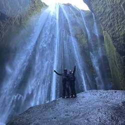 Claire and Carl in the Hidden Waterfall