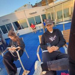 Entspannen auf der Fähre