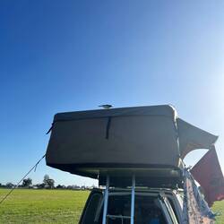 Wir haben einen Vogel... auf dem Zelt