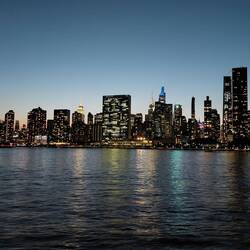 Sicht auf Manhattan von Queens