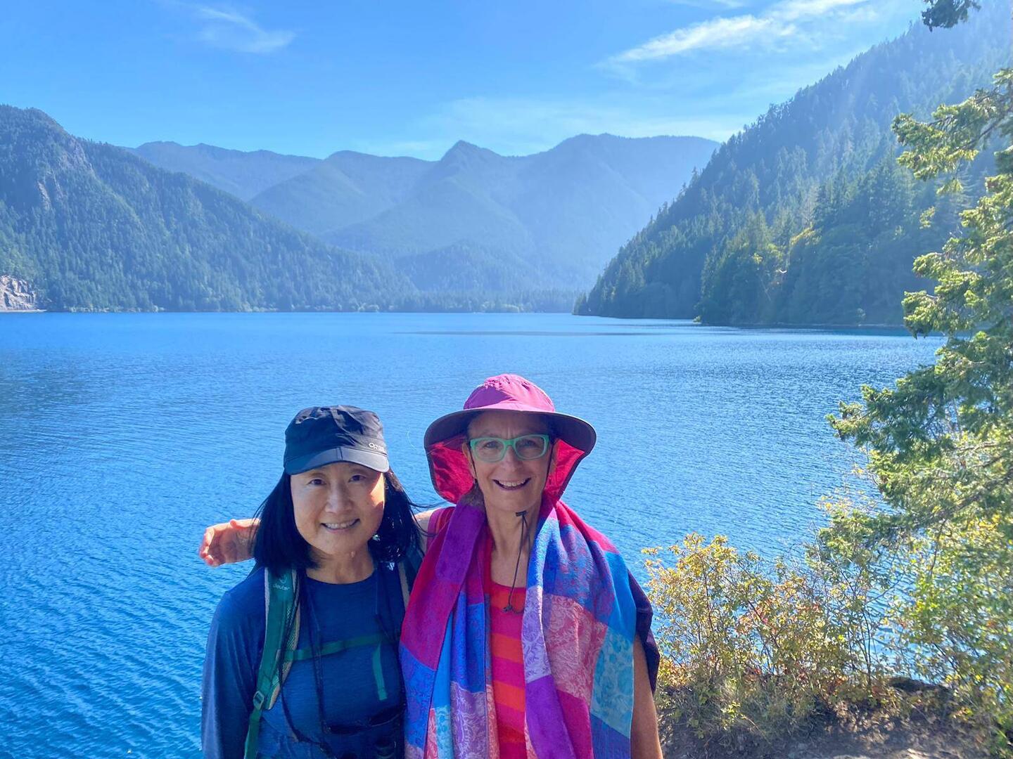 With Lily at Crescent Lake