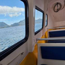 Rettungsboot von innen