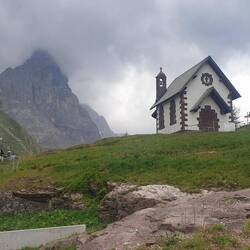 Bissl in Wolken, aber noch trocken.