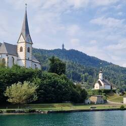 Maria Wörth vanaf het meer