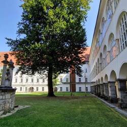 Viktring Stift (nu gymnasium) in Klagenfurt