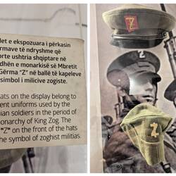 Caps of army troops loyal to King Zog. Love the name Zoghist.
