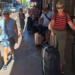 Unterwegs zum neuen Hotel quer durch Manhattan