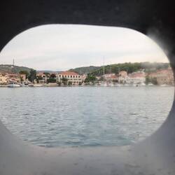 Ausblick aus unserer Kabine