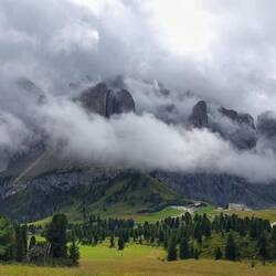 Sellagruppe im Nebel
