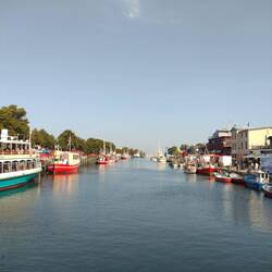Warnemünde Hafen mit Mittelmole