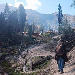 Fairy Meadows in Sichtweite.