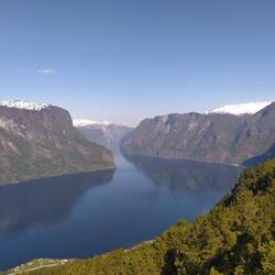 Mit Gästen auf der Stegastein Aussichtsplattform - Aurlandsfjord
