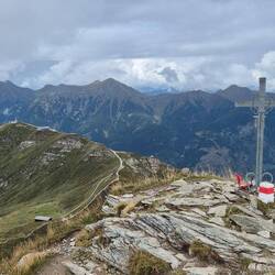 Tischkogel mit Blick zum Tagesziel