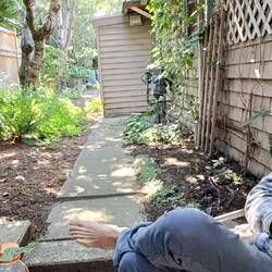 Patio at our traditional B&B (fabulous breakfast provided)