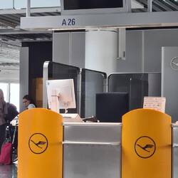 ... kurz vor dem Abflug von Frankfurt ...