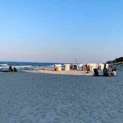 Abendstimmung am Strand von Kölpinsee