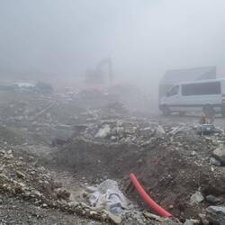 Die Baustelle für eine neue Liftstation sieht gruselig aus