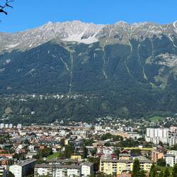 Vote from hillside in Ambras park overlooking Innsbruck