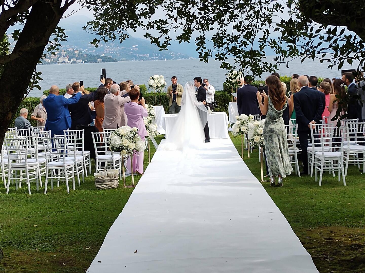 Vorher noch Zaungast einer italienischen Hochzeit gewesen